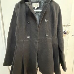 Black Double-Breasted Coat